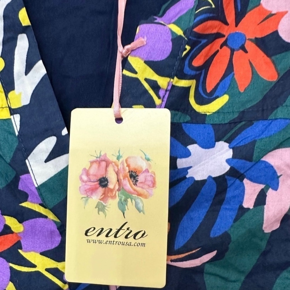 Entro Floral Ruffle Dress - Multicolor - Picture 4 of 6